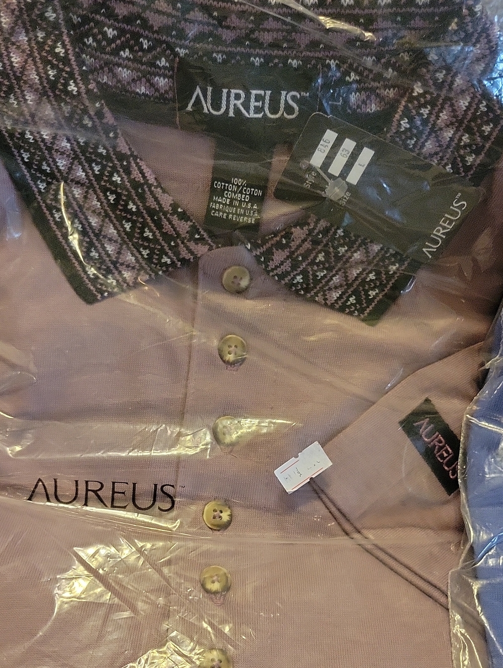 Aureus Golf Shirts Lot Of 3 Large View 3
